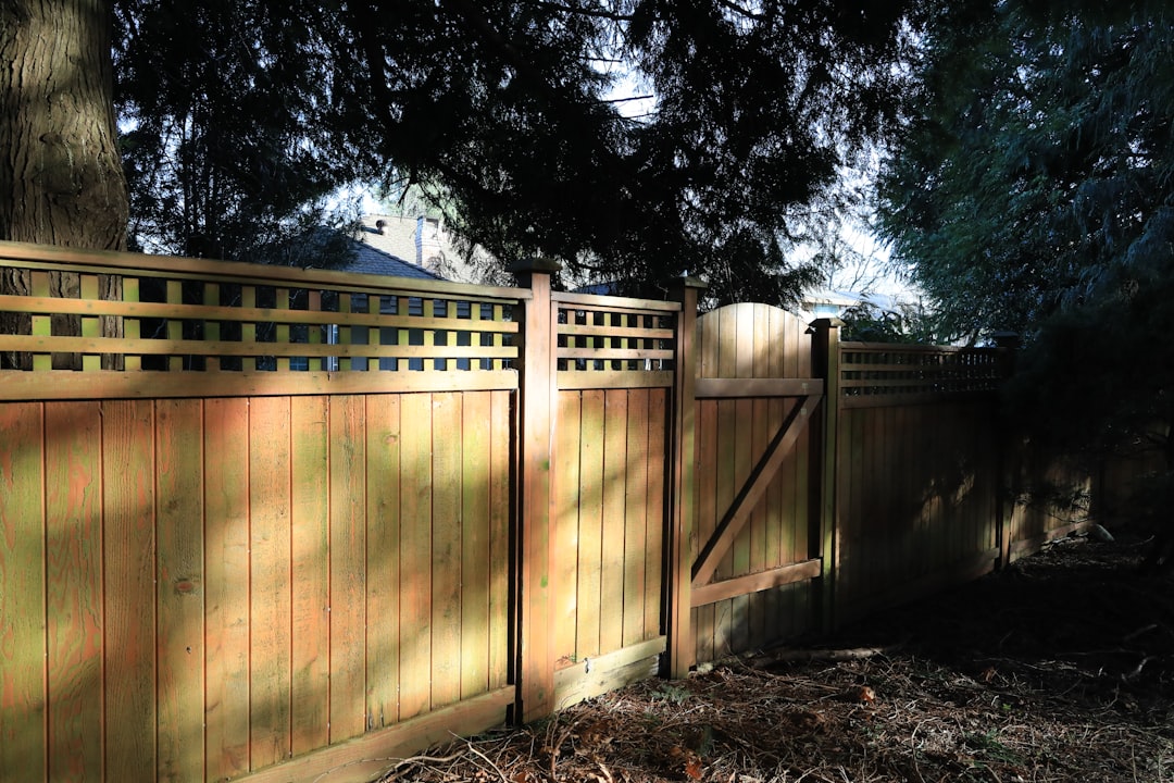 Fence repair in progress in Edmond, OK